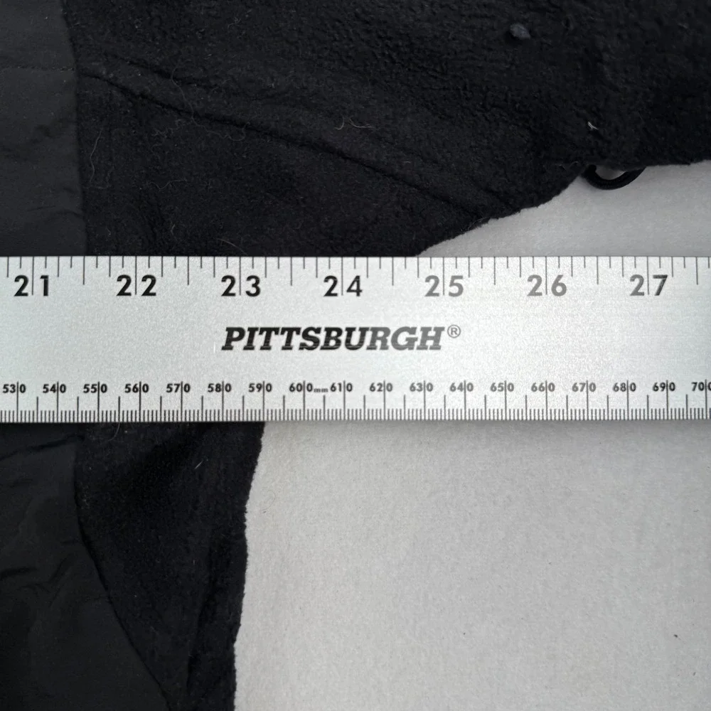 The North Face Denali Fleece Jacket Mens Medium Black Full‎ Zip Mixed Media Coat